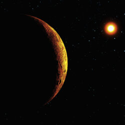 red dwarf and planet - deposit photos